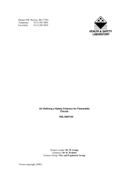 On defining a safety criterion for flammable clouds