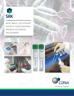 SRK Brochure - Copan Diagnostics