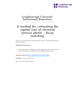 A method for estimating the capital cost of chemical process plants