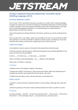 EXTRACT FROM JETSTREAM ELEMENTARY TEACHER`S BOOK