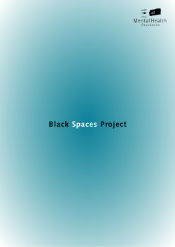 8130 Black Spaces Project - Mental Health Foundation