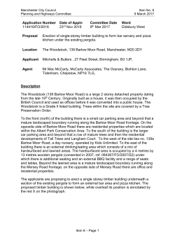 THE WOODSTOCK - Manchester City Council