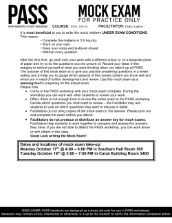 PSYC 1001 D &ndash; Mock Midterm