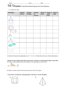 14-1Practice Three-Dimensional Figures and Cross Sections 2