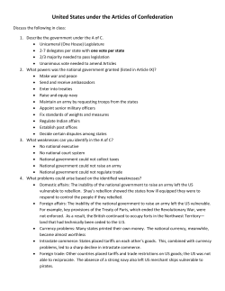 United States under the Articles of Confederation