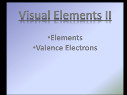 Elements &bull;Valence Electrons