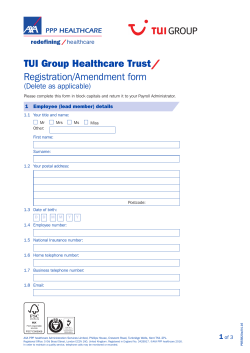 Registration/ Amendment form
