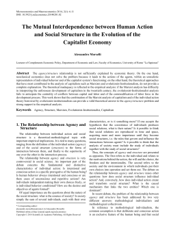 Agency, Structure, Marxism, Evolutionist