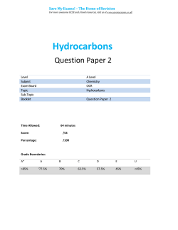 Hydrocarbons 2 - SAVE MY EXAMS!