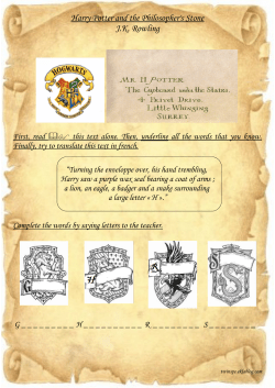 Harry Potter and the Philosopher`s Stone JK Rowling