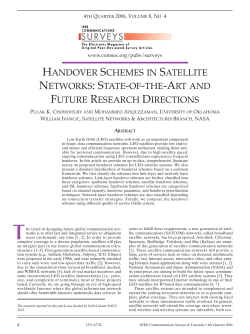 handover schemes in satellite networks: state-of-the