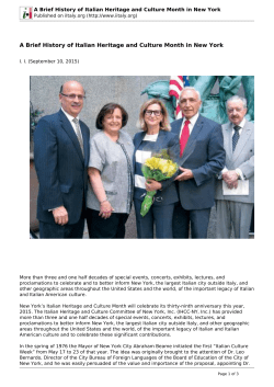 A Brief History of Italian Heritage and Culture Month in New - i