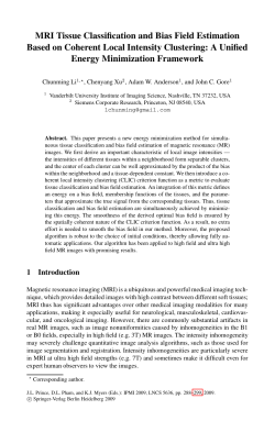 MRI Tissue Classification and Bias Field Estimation Based on