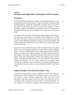 5. Sinicization and Indigenization: The - Gutenberg