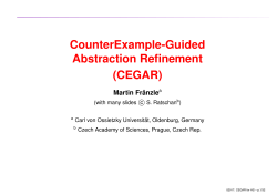 CounterExample-Guided Abstraction Refinement (CEGAR)