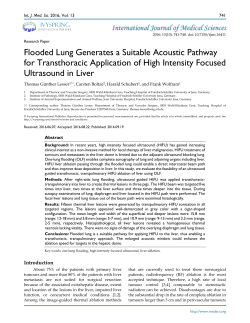 Flooded Lung Generates a Suitable Acoustic Pathway for