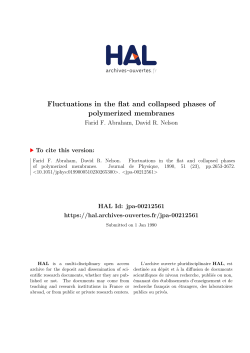 Fluctuations in the flat and collapsed phases of - HAL
