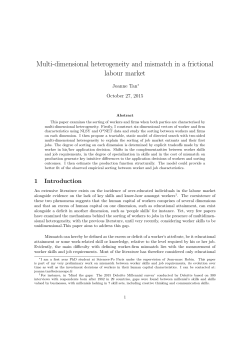 Multi-dimensional heterogeneity and mismatch in a frictional labour