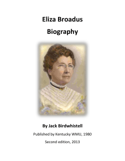 Eliza Broadus Biography