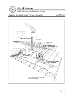 Installation of Furnace in Attic