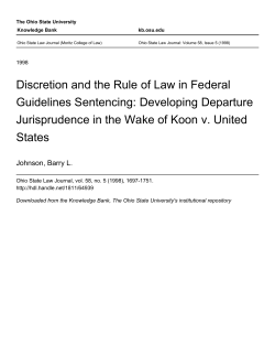 Discretion and the Rule of Law in Federal Guidelines Sentencing