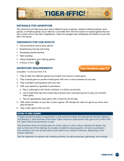 tigeR-iFFic! - CubScouts.org