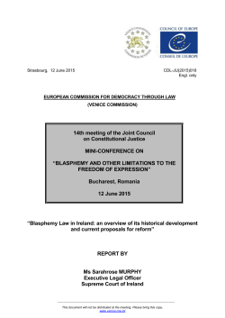 14th meeting of the Joint Council on Constitutional Justice MINI