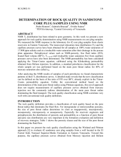 Determination of rock quality in clastic core plug samples using NMR