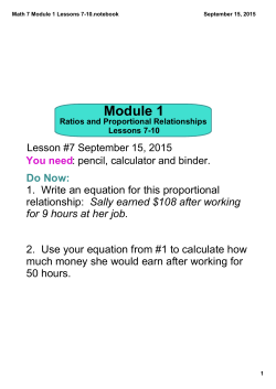 Math 7 Module 1 Lessons 7