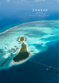 RANGALI: EXCLUSIVELY YOURS