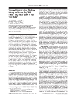 SF6 Tracer Study in New York Harbor - ACS Publications