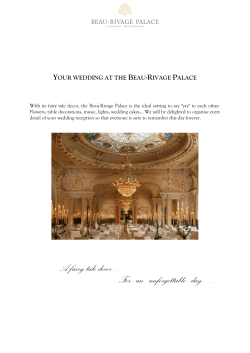 Brochure - Beau Rivage Palace