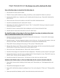 Chapter Study Questions for Dr