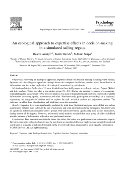 An ecological approach to expertise effects in decision