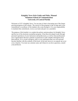 Knightly Style Manual - UCF College of Sciences