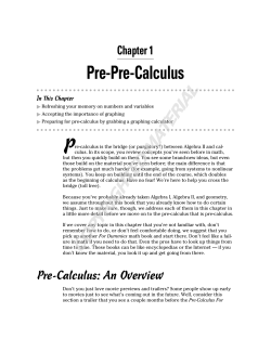 Pre-Pre-Calculus - Beck-Shop