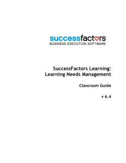 Plateau Learning - Learning Need Management