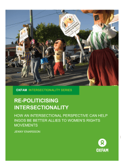 re-politicising intersectionality