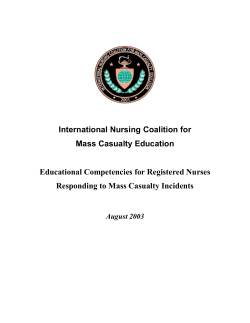 International Nursing Coalition for Mass Casualty Education