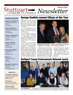 Newsletter - Stuttgart Chamber of Commerce