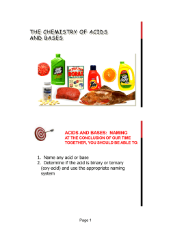 Acids and Bases - Solon City Schools