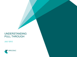 Pull Through - Telstra Wholesale