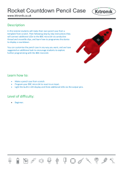 Rocket Countdown Pencil Case