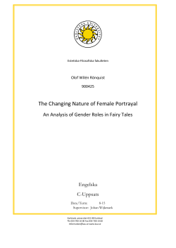 The Changing Nature of Female Portrayal