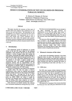 Design Consideration of New Six Degree-of