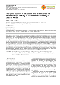 The quota system of education and its influence