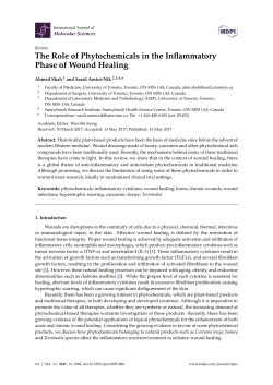 The Role of Phytochemicals in the Inflammatory Phase of Wound
