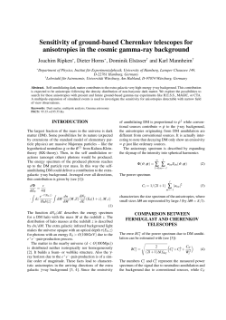 Sensitivity of ground-based Cherenkov telescopes for anisotropies