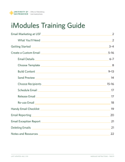 iModules Training Guide