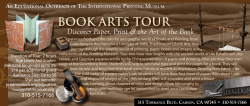 Book Arts Tour - The International Printing Museum